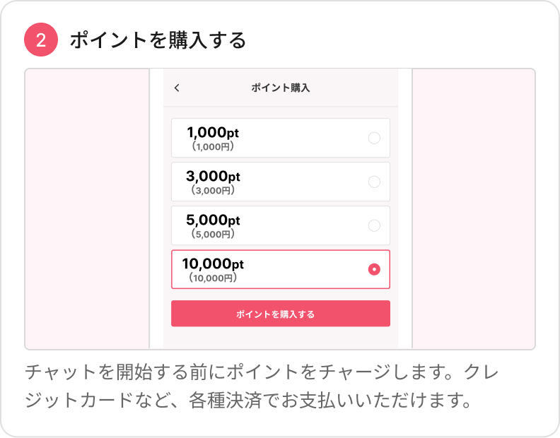 ポイントを購入する